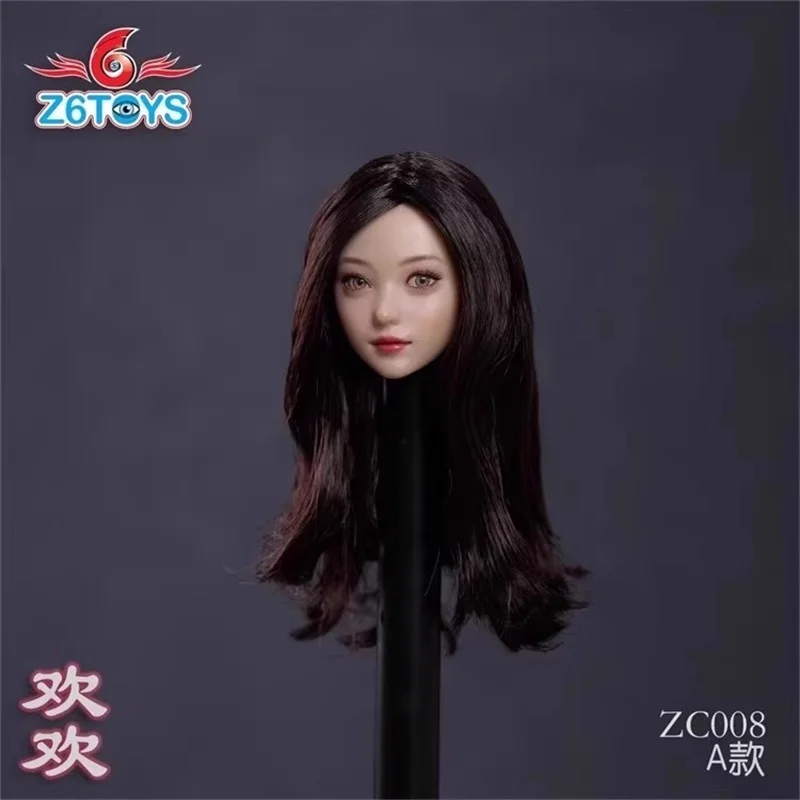 Z6TOYS ZC008 1/6 Soldier Mobile Eye Beauty Head Carving Toy Accessories Fit 12'' Action Figures TBL Whitening Skin Body In Stock