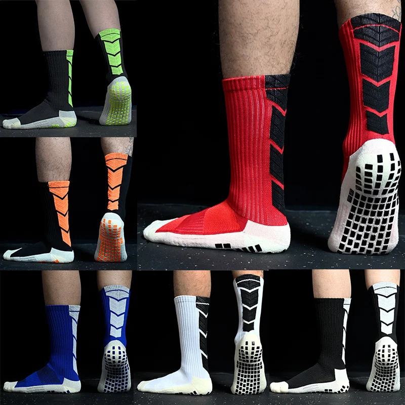 

Women Socks Football Sports Socks Men Silicone New Non-slip Bottom Soccer Basketball Grip Socks