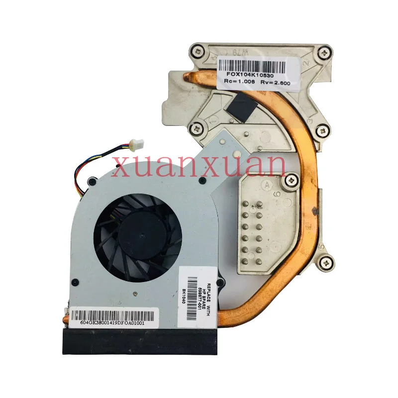 For HP 4520s 4720s unique display laptop heat sink fan 598677-001