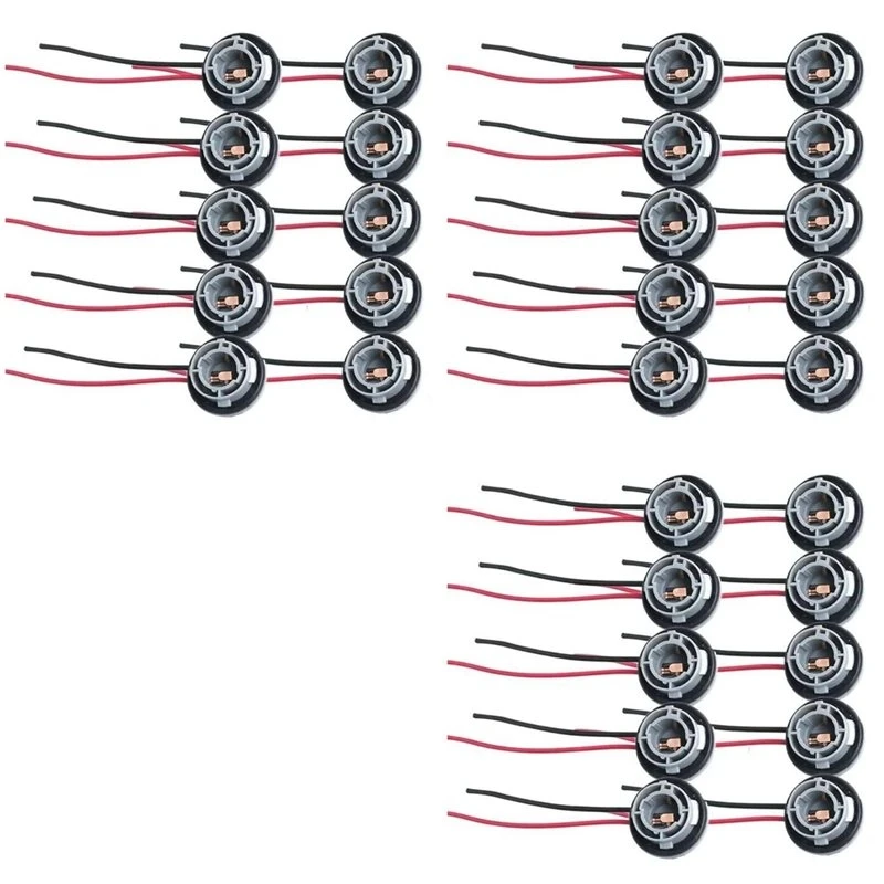 A95E-30Pcs 1156 382 BA15S Lamp Holder P21W Adapter Car Light Base Auto Led Lights Bulb Socket Connector