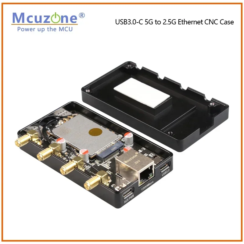 Suporte para caixa Ethernet, CNC, USB3.0-C, 5G a 2.5G, RJ45, RM520N-GL, RM510Q-GL, RM500Q-GL, RM500Q-GL, CN