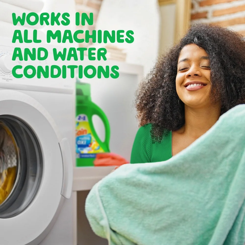 الترا أوكسي منظف الغسيل السائل شلال ديلايت رائحة 154 أوقية سائلة 107 تحميل مزيل البقع مزيل الرائحة HE متوافق مع الباردة