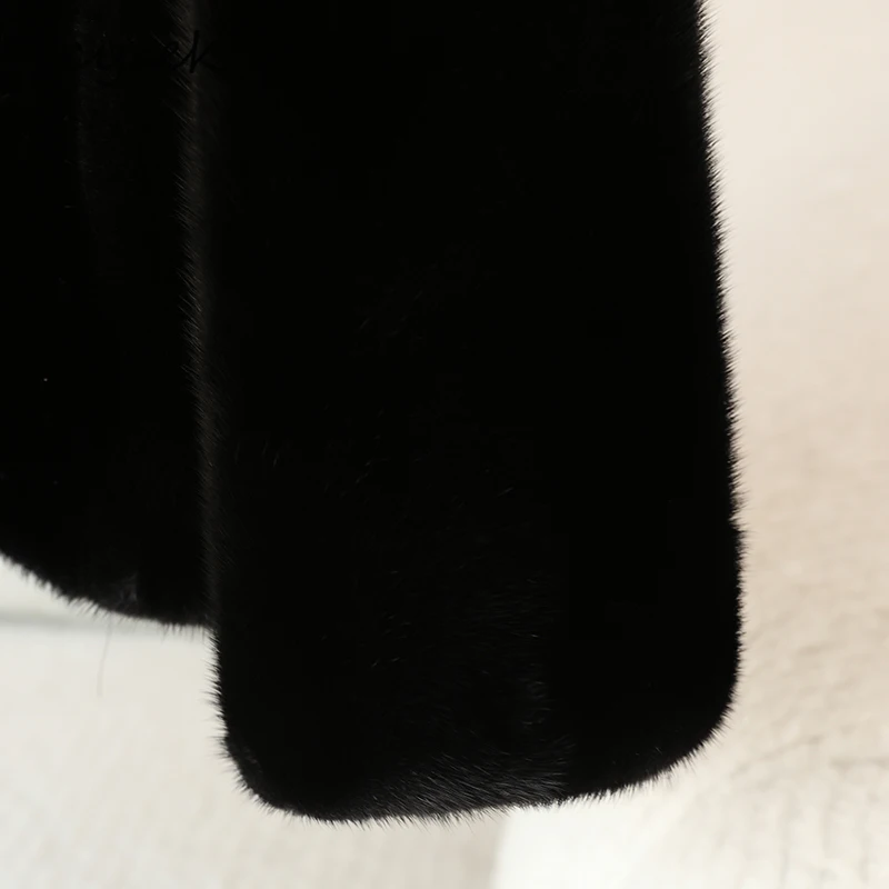 Luksusowy płaszcz męski z naturalnego futra norek Tcyeek, zimowe ubrania męskie, ciepłe kurtki z prawdziwego futra, nowości w kategorii płaszczy, stójka, куртка мужская