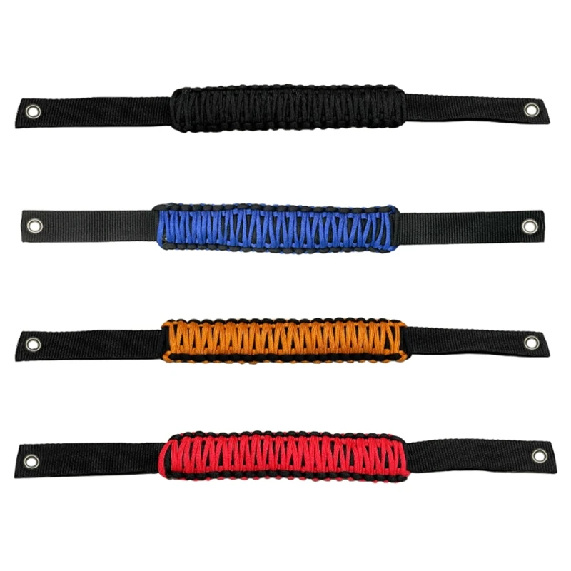 Fits 2 Door 4 Doors Roll Bar Paracord Grab Handles Soft Braid Grips