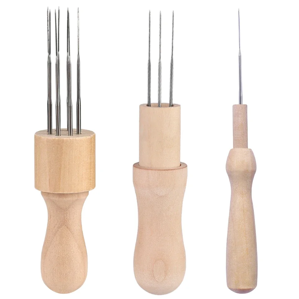 1 ~ 100 قطعة إبرة ورأى الصوف ورأى إبرة التلبيد كاتب عدة إبر التلبيد ورأى مع غطاء للأصابع لتقوم بها بنفسك حزمة للتلبيد