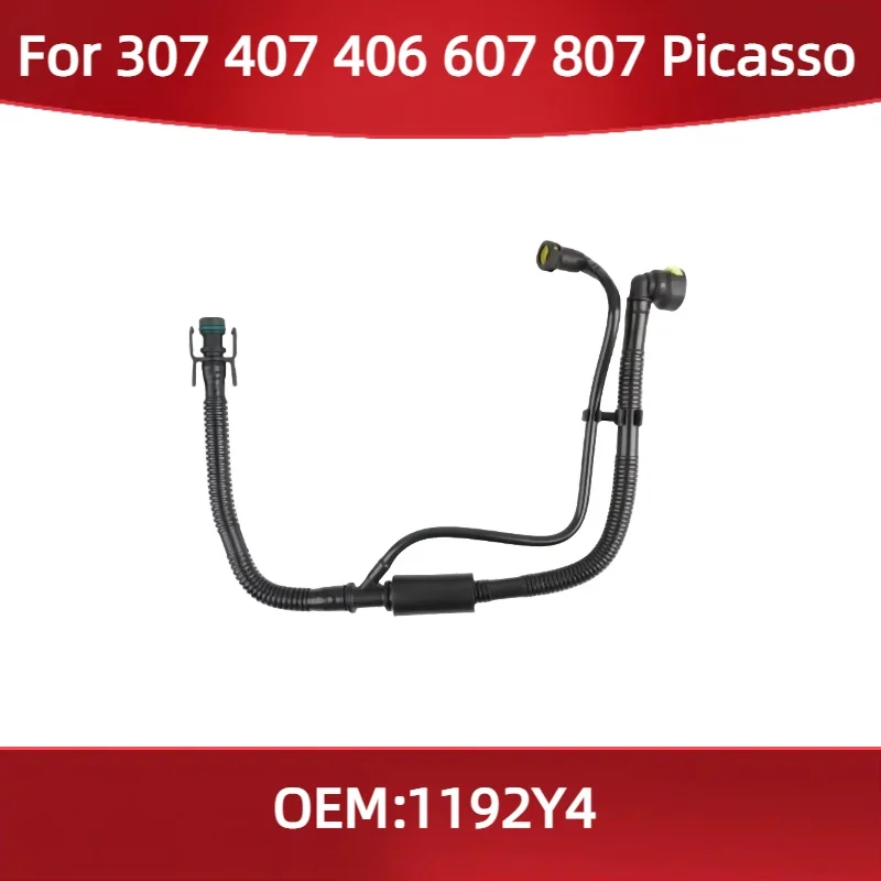 1192Y4 para Peugeot 307 407 406 607 807 Picasso tubo de ventilación del cárter cubierta de válvula tubo de ventilación 2,0 carcasa tubo de resucción de gas