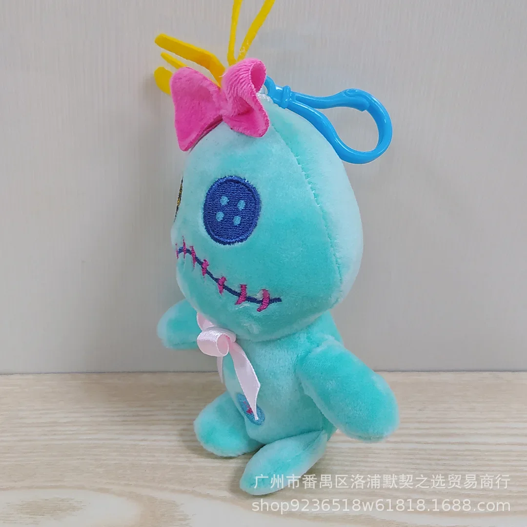 Stitch Disney Lilo & Stitch Anime Figure Ohana Scrump Cute peluche ciondolo borsa portachiavi portachiavi giocattolo per bambini regali di compleanno