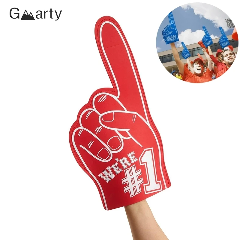 1pcs Universal Large Foams Fingers Cheerleading Props Hand Sports Event Cheering Palm Party Props Number 1 Foam Fan Finger