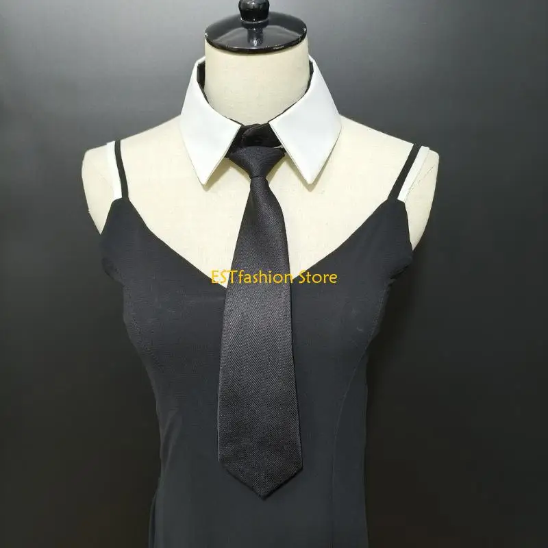 camisa-y5gc-con-cuello-falso-y-corbata-frontal-para-mujer-cuello-desmontable