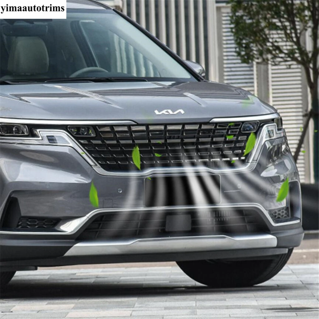 

Car Front Grill Grille Insect Net Insert Screening Mesh Protection Accessories Exterior Refit For Kia Carnival KA4 2021 - 2024