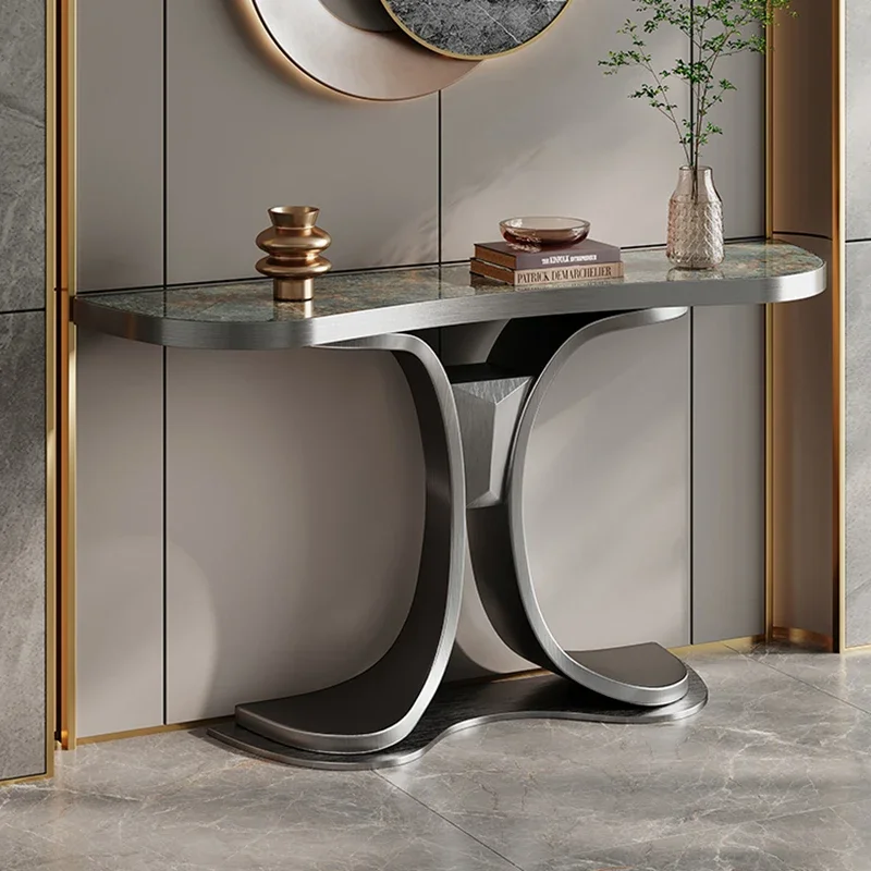 

Vintage Vertical Living Room Table Metal Design Entry Luxury Hotel Table Nordic Hall Wohnzimmer Tische Luxury Furniture