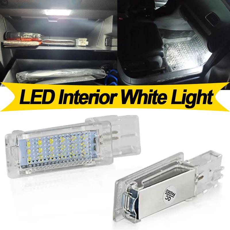

2PCS For Seat Alhambra Skoda Superb Rapid Ateca 2016 2017 2018 2019 2020 Car LED Glove Box Light Footwell Lamp
