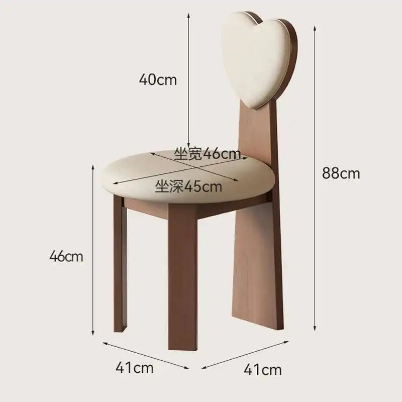 

2pc Senior Classic Dining Chair Unique Modern Simple Cute Dining Chair Set Of 2 Nordic Luxury Silla Restaurant Furniture