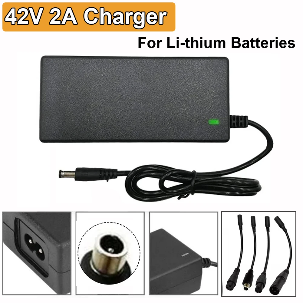 DC42V 2A Battery Charger AC100-240V with US/ EU Plug For 24V-36V Lithium Battery Fast charging Power charger adapters