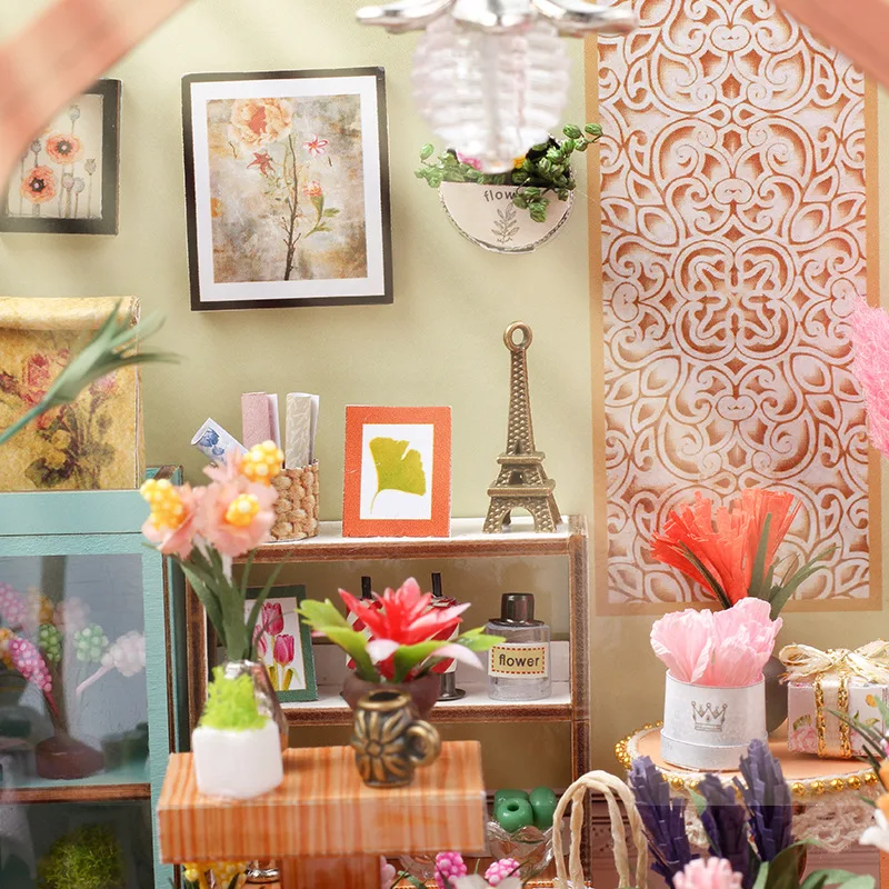 Novo kit de modelo 3D DIY Jenny's Greenhouse - decoração de mesa de montagem artesanal, presente perfeito para namoradas e aficionados