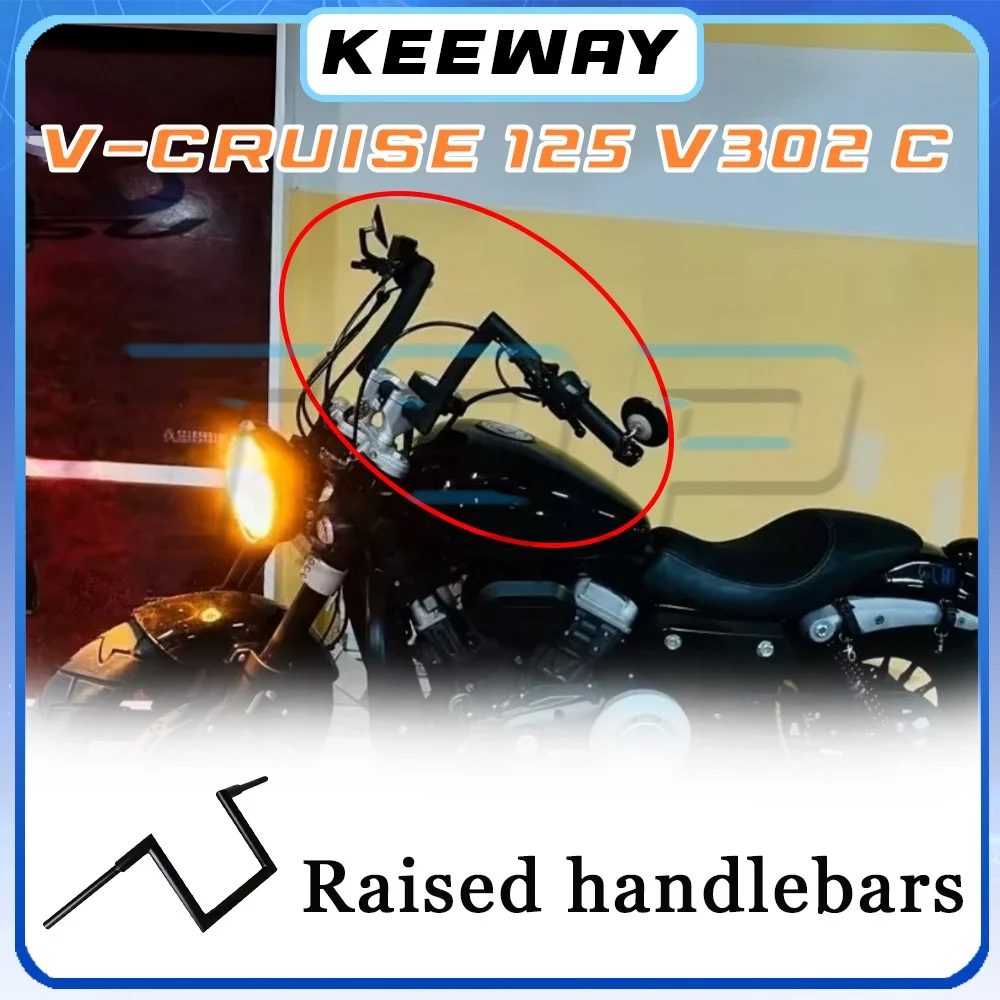 

Модифицированные рули KEEWAY V-CRUISE 125 V302 C V-Cruise 125 V302 C с высокой рулевой стойкой