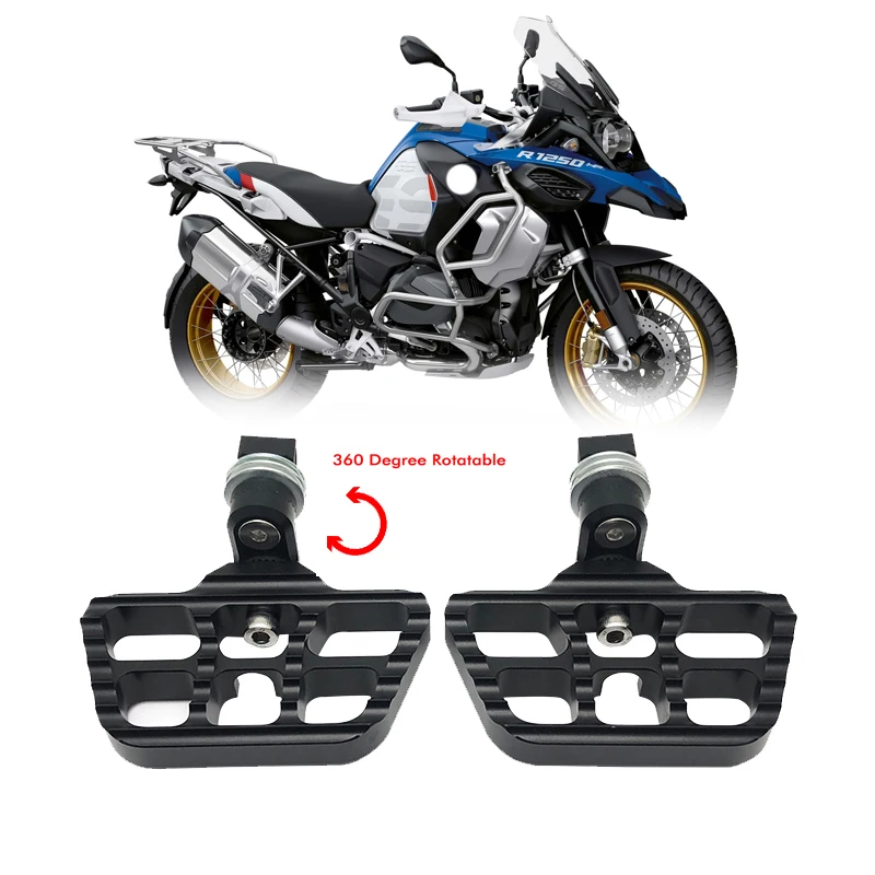 For BMW R1250GS R1250 GS LC ADV R 1250GS Adventure 2019 -2022 2021 Rotatable Front Rear FootRest Foot Pegs Footpegs Rests Pedals