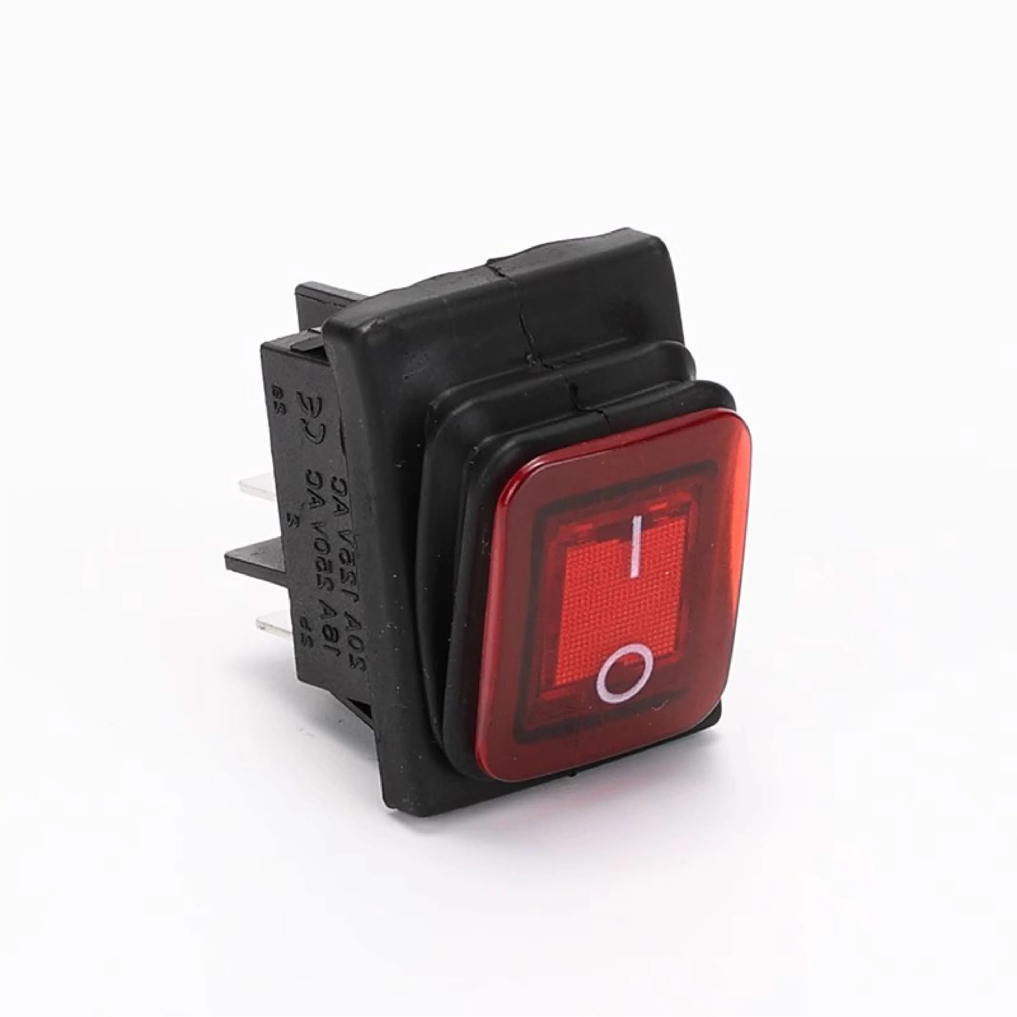 Interruptor de travamento de 4 pinos para barco à prova d'água KCD4 com luz 16A 250V Rocker Power Switch