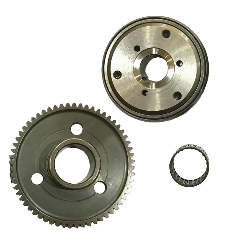 Engine Starter Clutch Gear One Way Bearing Motorcycle Replacement Durable Steel for CG200 CG250 Motorised Bike