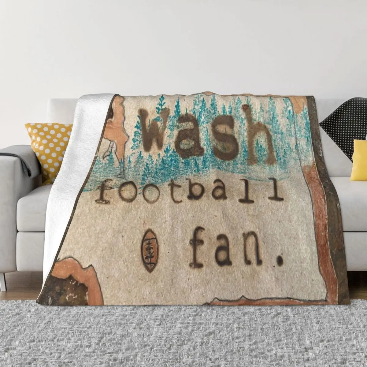 Washington Football Fan Throw Blanket Large Blanket Blankets for babies Soft Big Blanket Luxury Thicken Blanket