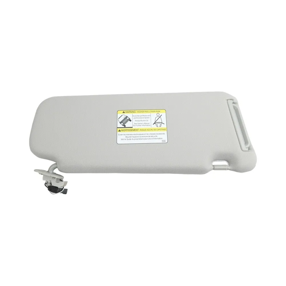 Gray Driver Side Sun Visor Complete with Lighting and Makeup Viewing Area Compatible with For Mazda CX9 Models from 2007 2015