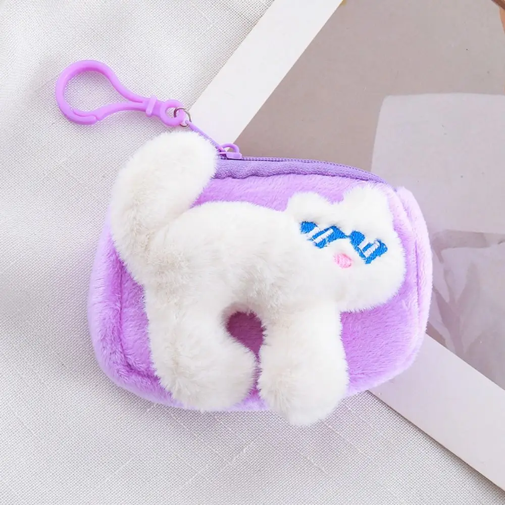 Panda Cat Plush Coin Purse Headphone Bag Bag Pendant Plush Doll Card Bag Small Storage Bag Earphone Organizer Pouch