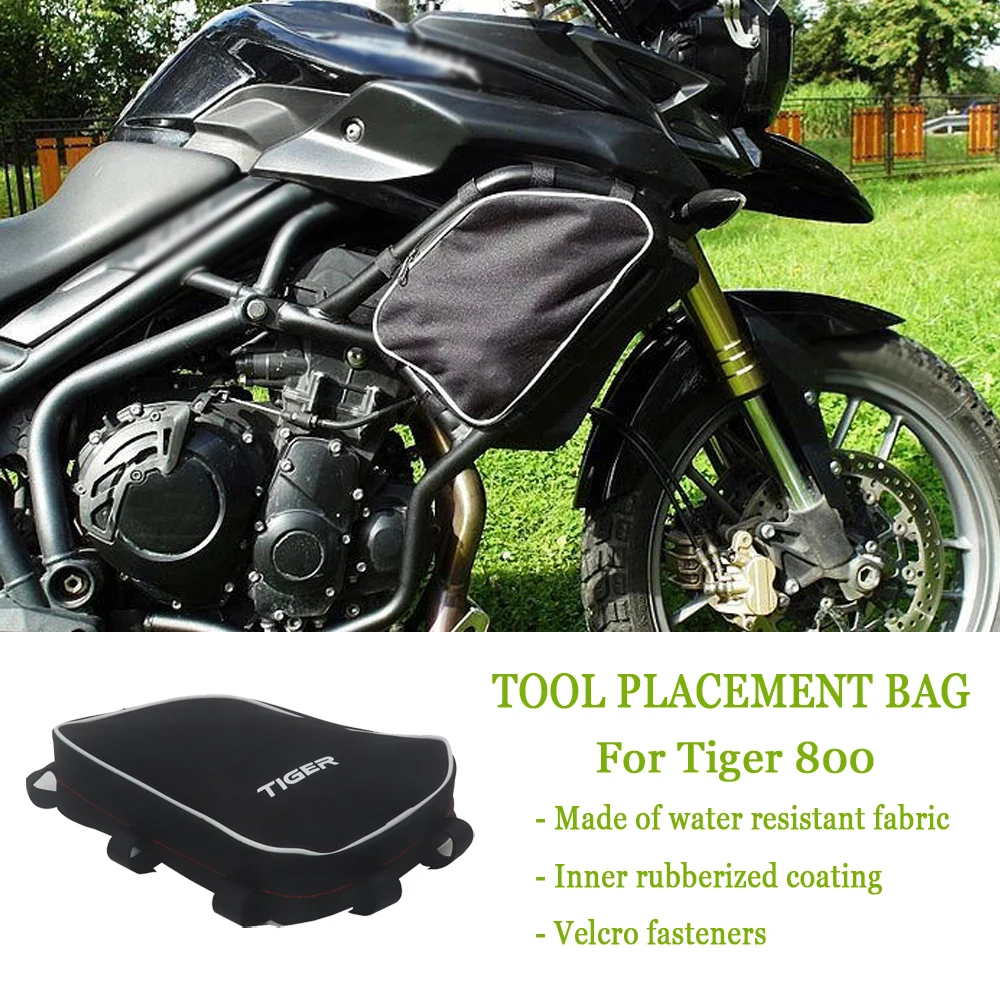 

NEW Waterproof bag For Tiger 800 TIGER 800 Motorcycle Frame Crash Bars Waterproof Bag Repair Tool Replacement Bag