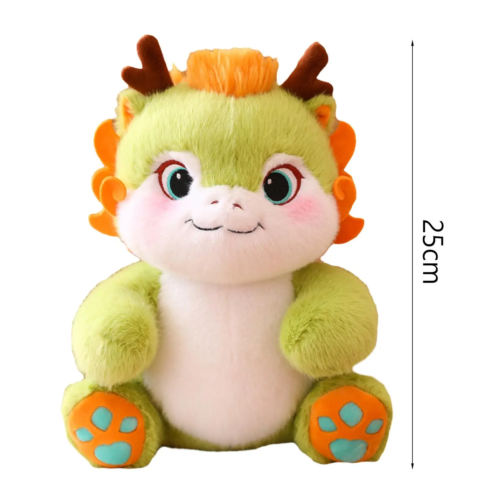 Dragon Plush Toy Spring Decor Lovely 2024 Dragon Year Mascots Doll Animal Plush Doll Toy for Home Party Bedroom Desktop Holiday