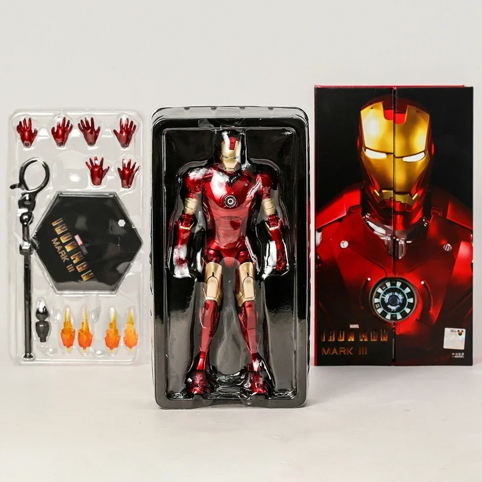 Hot Toys Marvel Iron Man Mark MK 1-7 17 21 42 43 45 46 85 Tony Stark Collection Model Action Figure Toy Birthday Gift