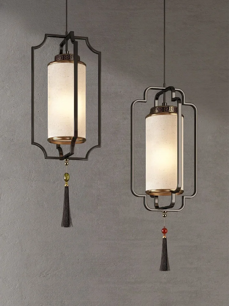 New Chinese-style small chandelier single-headed corridor aisle bar counter bedside entrance entrance light