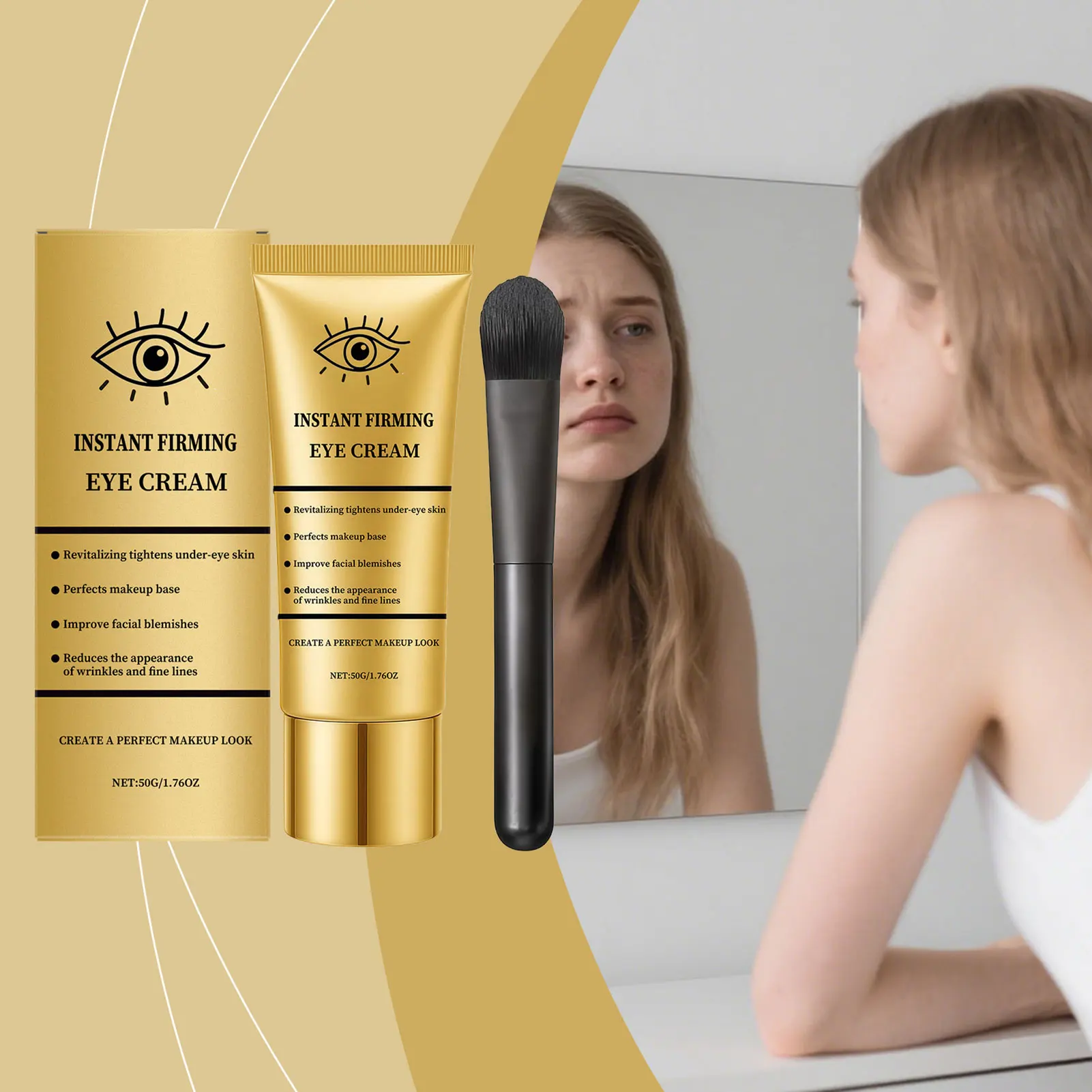 50g Perfection-Eye Tightener Advanced Firming Wrinkle-Reducing Cream Reduce Eye Bags Puffiness Anti Aging Creams For Eye