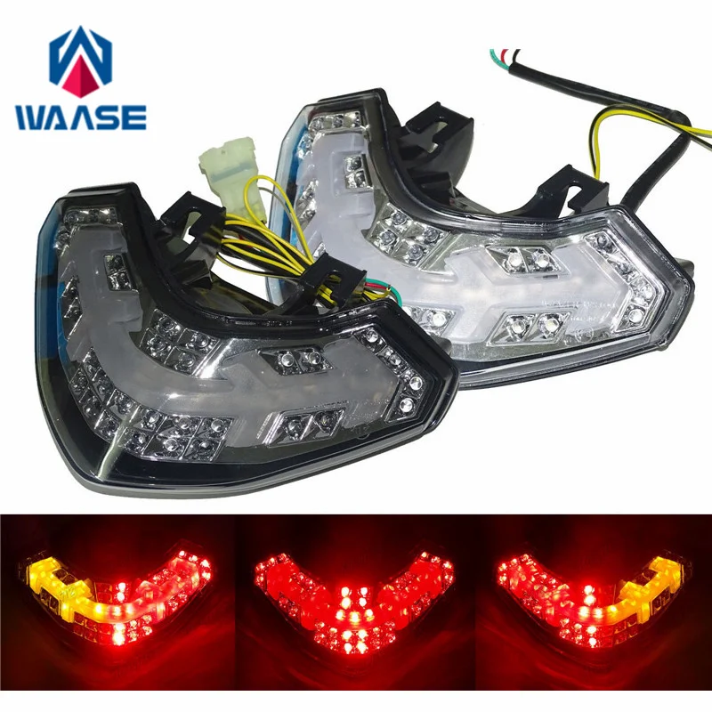 

waase для Ducati Multistrada 1200 1200S 2010 2011 2012 2013 2014, задний фонарь, стоп-сигналы поворота, встроенный светодиодный фонарь