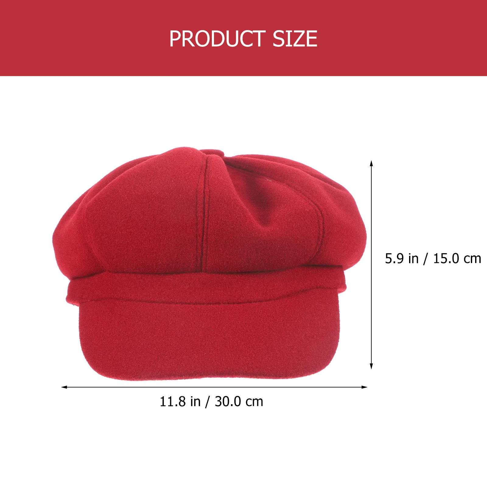 

1pc Woolen Octagonal Beret Warm Lightweight Stylish Winter Headwear For Women Girls Family Friends Yellow
