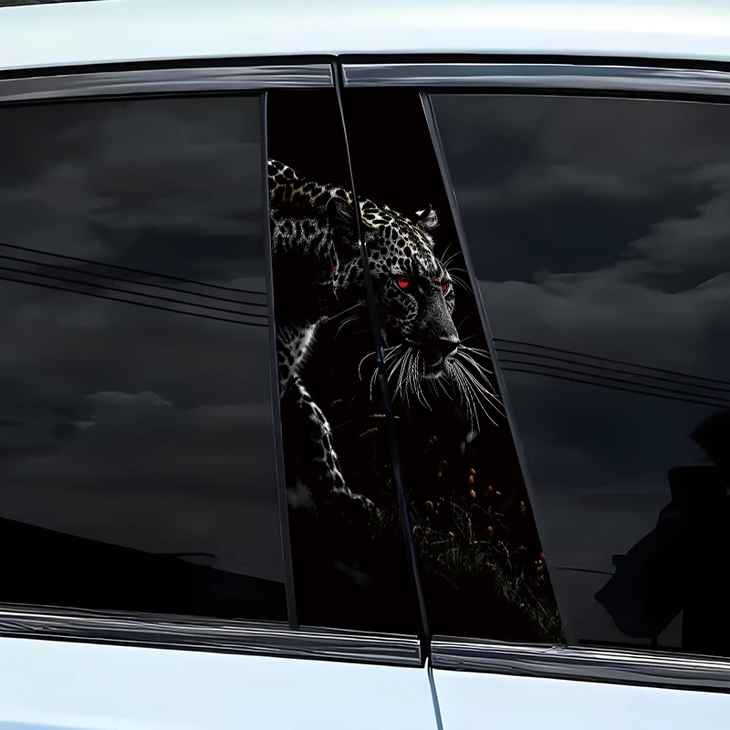 

2pcs Animal High Quality Car Decal Car B-Pillar Waterproof Decal Covering Scratched Car Door Pillar Vinyl Decal