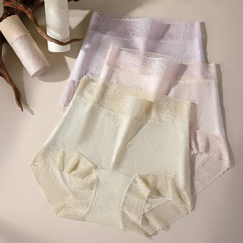 

Комплект из 6 женских трусиков: легкое, сексуальное, кружевное, комфортное, жаккардовое, с высокой талией, мягкие, дышащие, из ледяного шелка