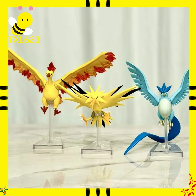 

Новая оригинальная фигурка Articuno Moltres Zapdos-милая легендарная модель птицы, игрушка, коллекционный подарок для фанатов