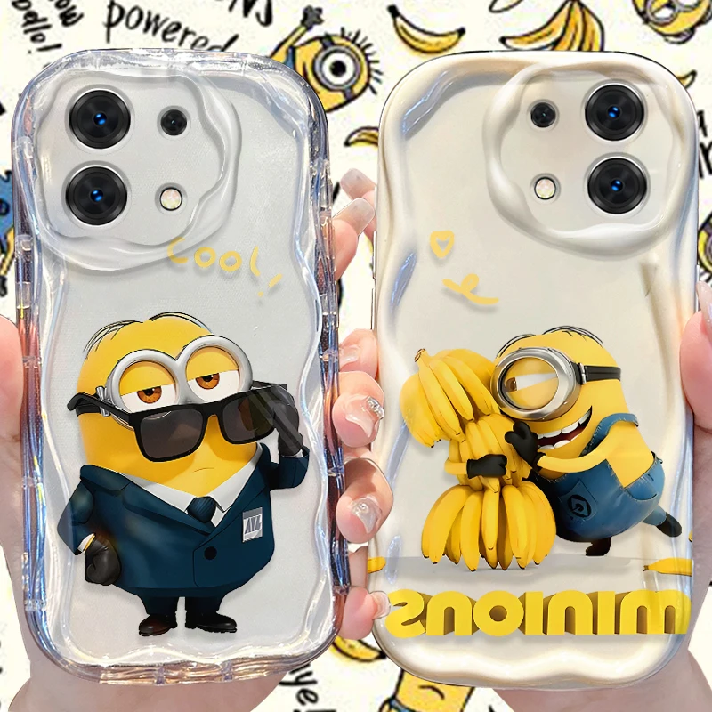 M-Minions Wave Case for Xiaomi Redmi Note 13 12 11 Pro Plus 4G 5G 13C 12C Turbo 12S 11S 10 9 11A 9C Soft Silicone Back Cover