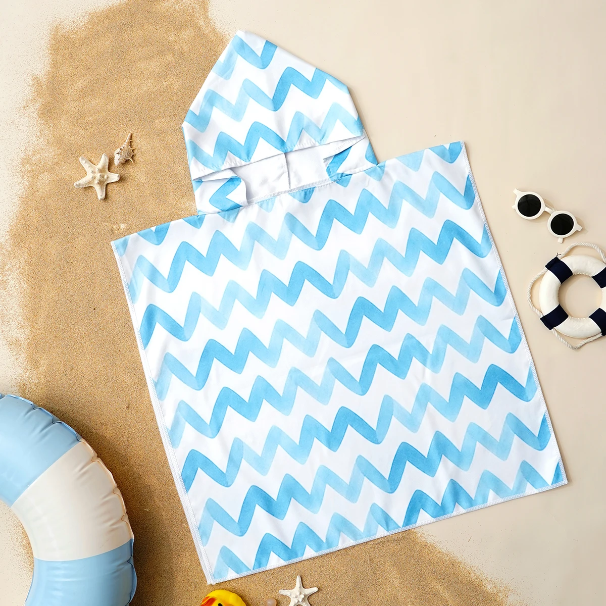 

1Pc Sand Free Hooded Baby Towel Kids Beach Towel for Boys Girls,Suitable for Babies with a Height of 1m-1.2m