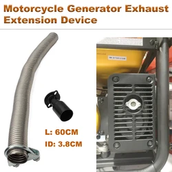 For Honda EU6500is EU7000is Motorcycle Generator Exhaust Extension Device 2 inch 304 Stainless Steel Exhaust Pipe