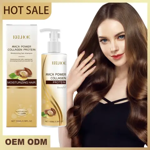 콜라겐 볼류마이징 샴푸: 부드러운 깊은 영양, 복구 및 부드러움, 곱슬거림에 작별 인사