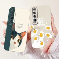 For Xiaomi Mi 10 5G Case Cute Rabbit Panda Cartoon Soft Liquid Silicone Shockproof TPU Cover For Xiaomi Mi 10 Pro 5G Mi10 Bumper