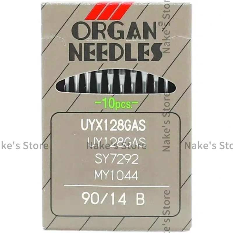 

100PCS 10pack Japan Organ Uy128gas Uyx128gas Needles for Interlock Three Needle Five Thread Covering Stitch Machine 9 10 11 12