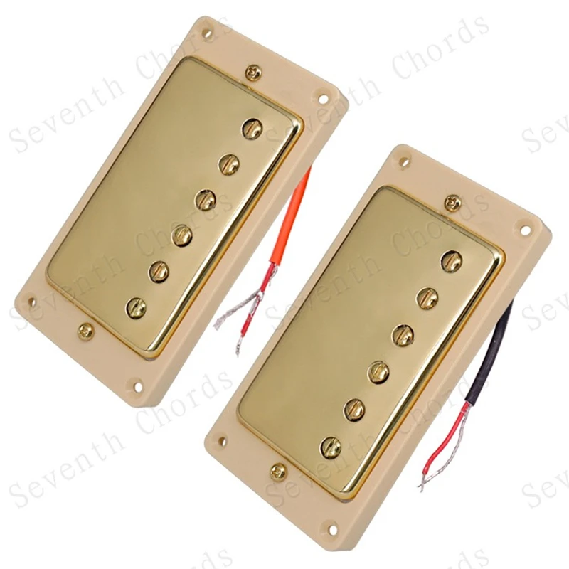 1 Paar Goldene Doppelspulen-Elektrogitarren-Tonabnehmer, Gitarrenzubehör, Teile für Musikinstrumente, Humbucker-Gitarren-Tonabnehmer – Detail 13