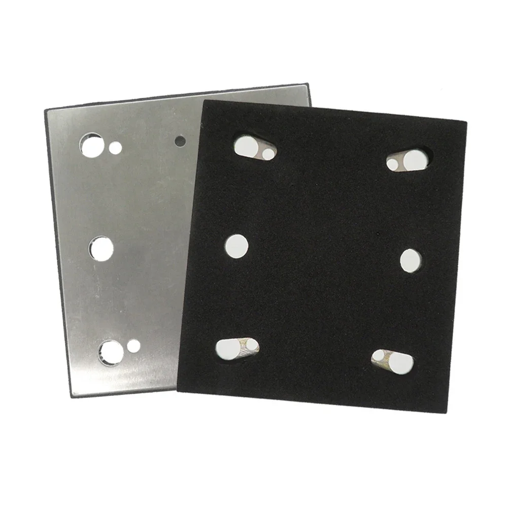Disco de Polimento Quadrado de Substituição Lixadeira de Acabamento Backing Pad 100×110 mm Furos 158324-9 Bo4556 14000opm
