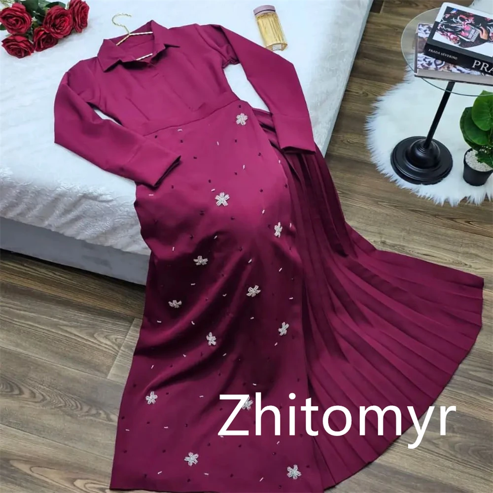 Customized Ball Elegant Sizes Available High Collar Mermaid Evening Dresses Embroidery Draped Taffeta Prom Vestidos De Coquetel