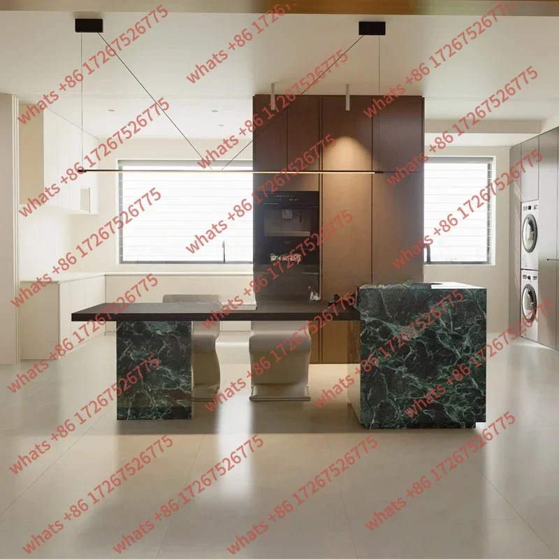 AARock Slab Island Dining Table, Household Open Kitchen, Upside Down Dining Side Integrated Cabinet