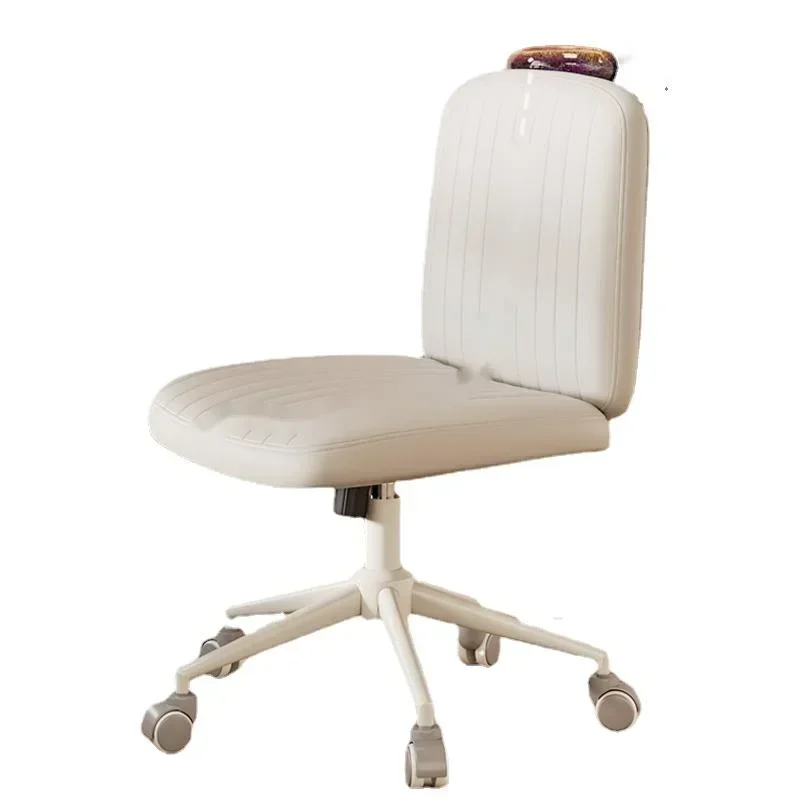 Small Family Home Computer Chair Back Comfortable Office Chair Student Dormitory Learning Game Chair Bedroom Makeup Stool