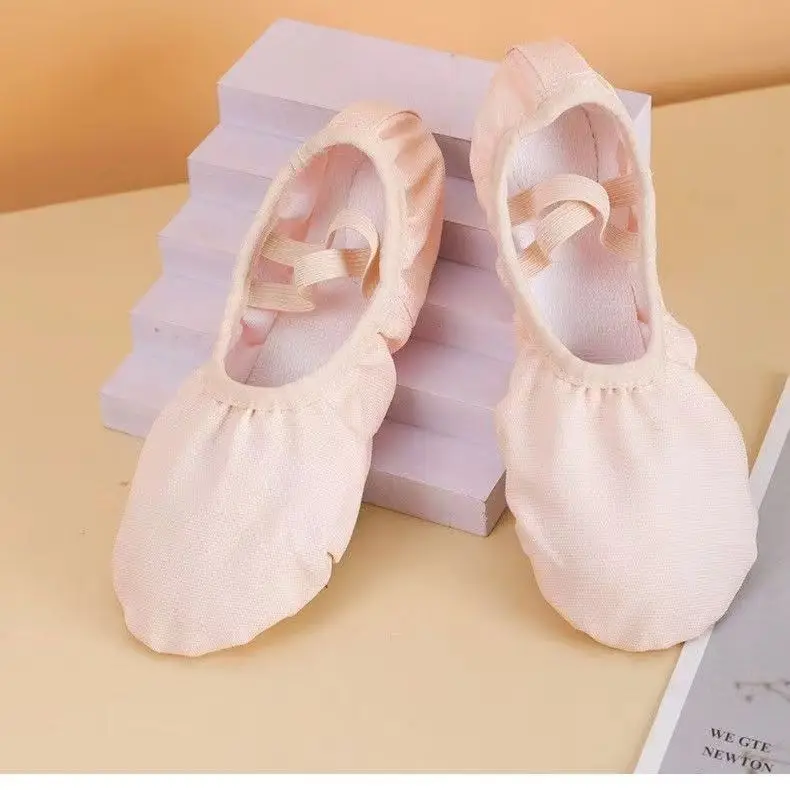 Chaussures de danse à lacets pour enfants, chaussures de ballet à l'offre elles souples pour femmes, pratique de la danse chinoise, gratuit