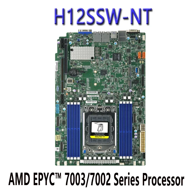 

H12SSW-NT для материнских плат Supermicro, AMD EPYC™Процессор серии 7003/7002 протестирован перед отправкой