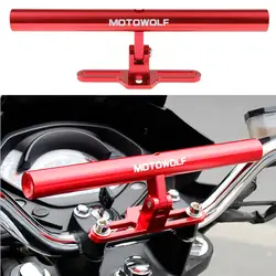 Motorcycle CNC Aluminum Extended Headlight Rearview Mirror Bracket Bar